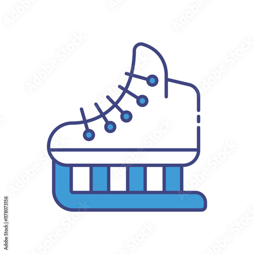 Ice Skates Gliding