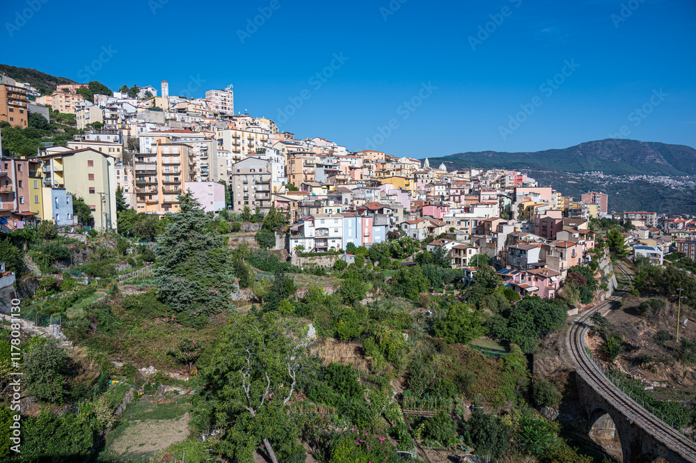 Landscape of Lanusei and the Sardinian hinterland