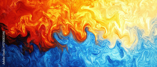 Vivid abstract patterns on smooth Bristol board create a striking visual contrast