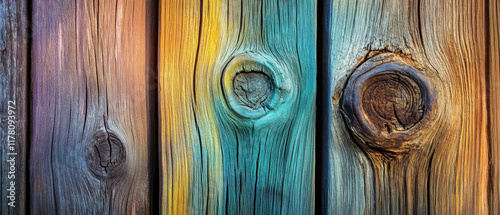 Vibrant textures of weathered barn wood showcasing rich colors and unique grain patterns