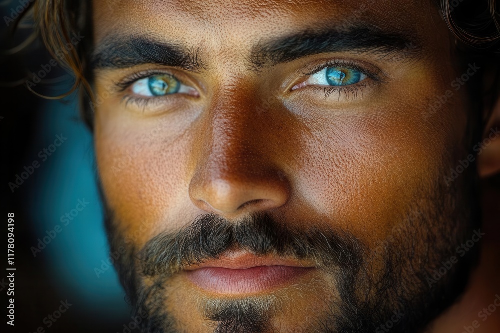 closeup portrait of a thoughtful person engaging expression capturing emotions with soft lighting and subtle shadows focusing on features that tell a story and evoke connection
