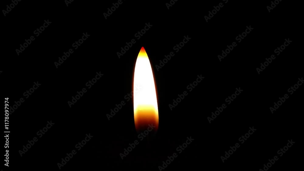 Burning candles isolated on a black background. Closeup flame burning in candle isolated on dark background. Candle fire flame video. Looping video.
Burning candles isolated on a black background. Closeup flame burning in candle isolated on dark background. Candle fire flame video. Looping video.