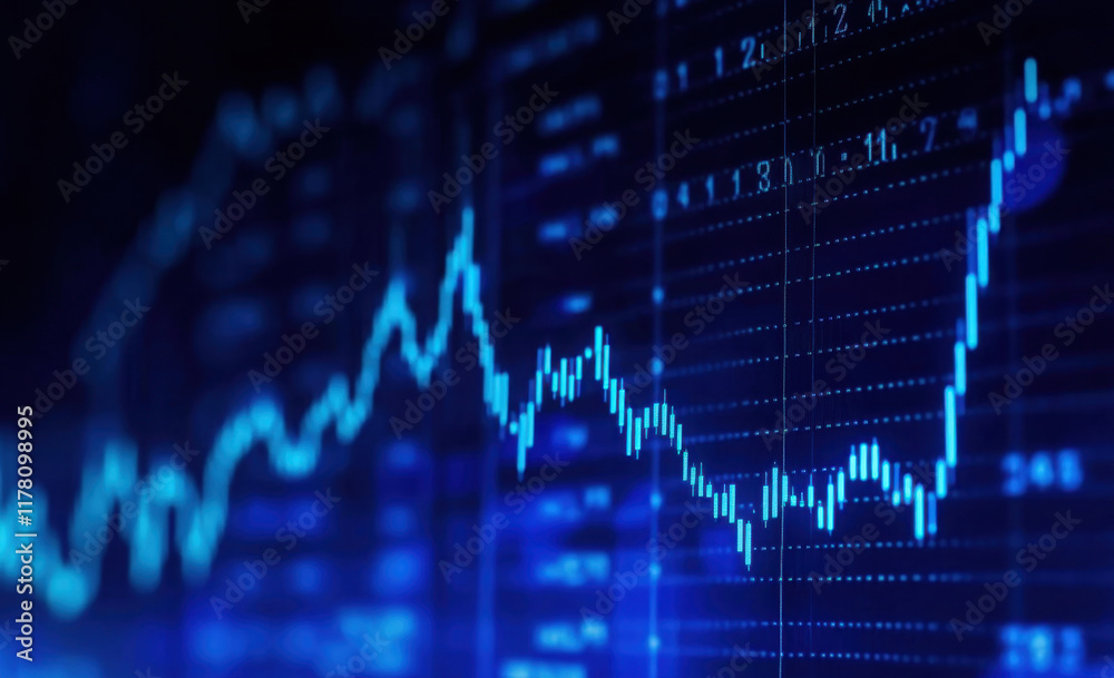 Stock market and trading concept, digital graph
Stock market and trading concept, digital graph