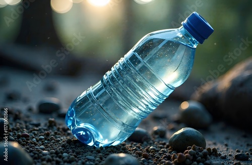 Wallpaper Mural a plastic bottle on the ground. street trash Torontodigital.ca