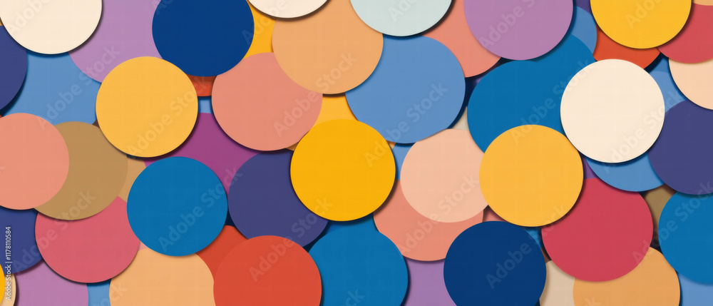 Colorful layered circular patterns creating a vibrant abstract background Colorful layered circular patterns creating a vibrant abstract background