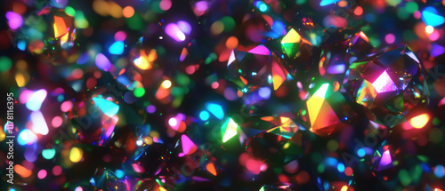 Animated light flares creating vibrant chaos against a dark background