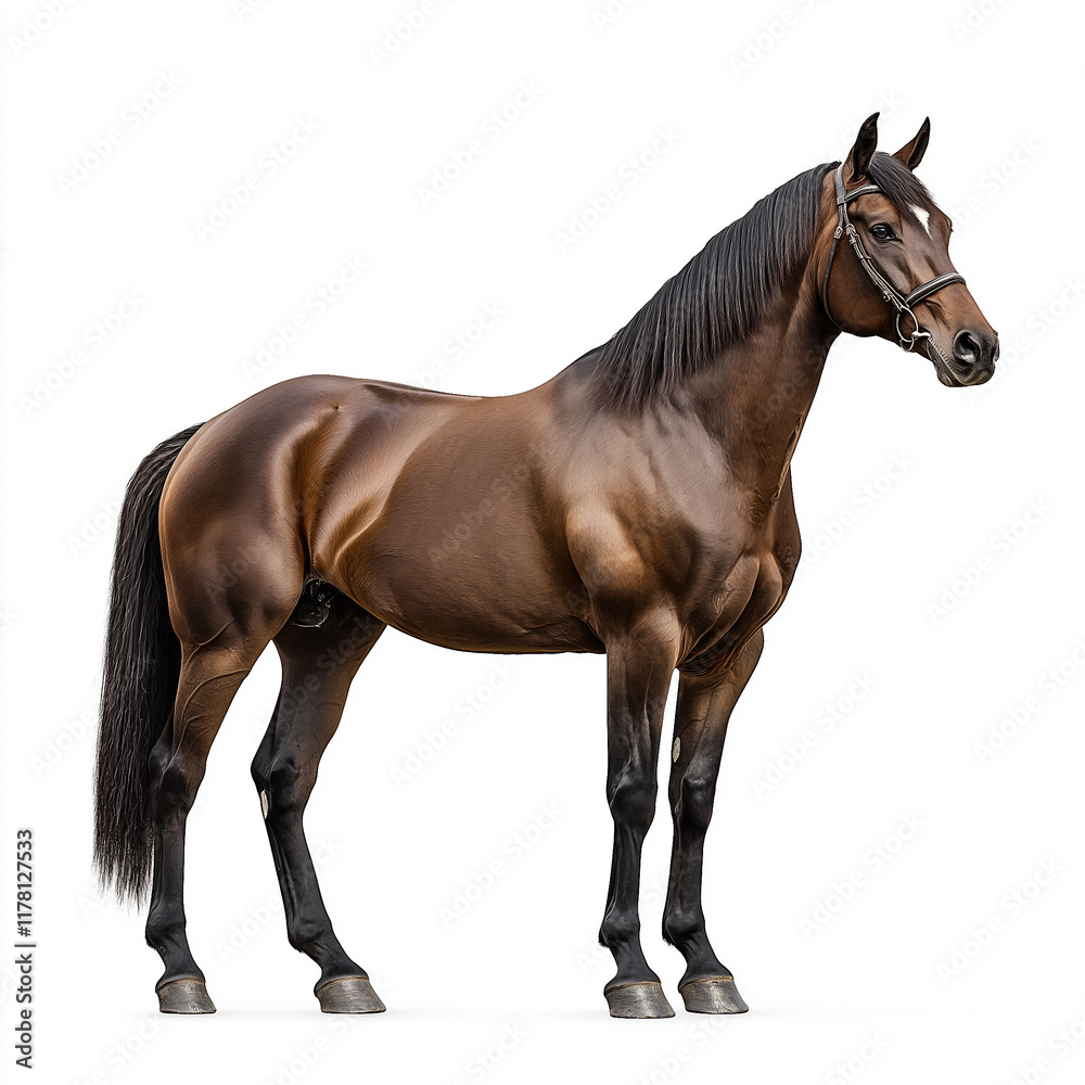 Obraz premium Strong Bay Horse Pose