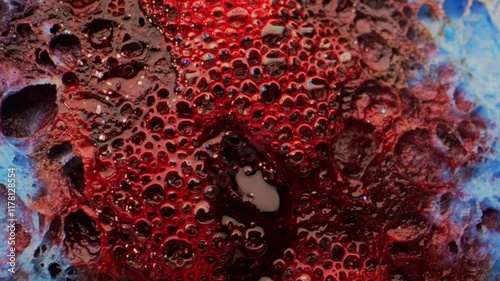 Blood flowing.