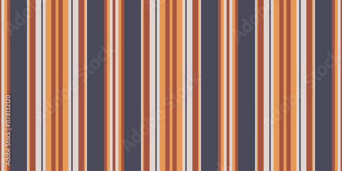 Striped seamless pattern. Warm earthy tones and muted grey vertical stripes create a versatile background ideal for website banners, textile design, packaging, and more.