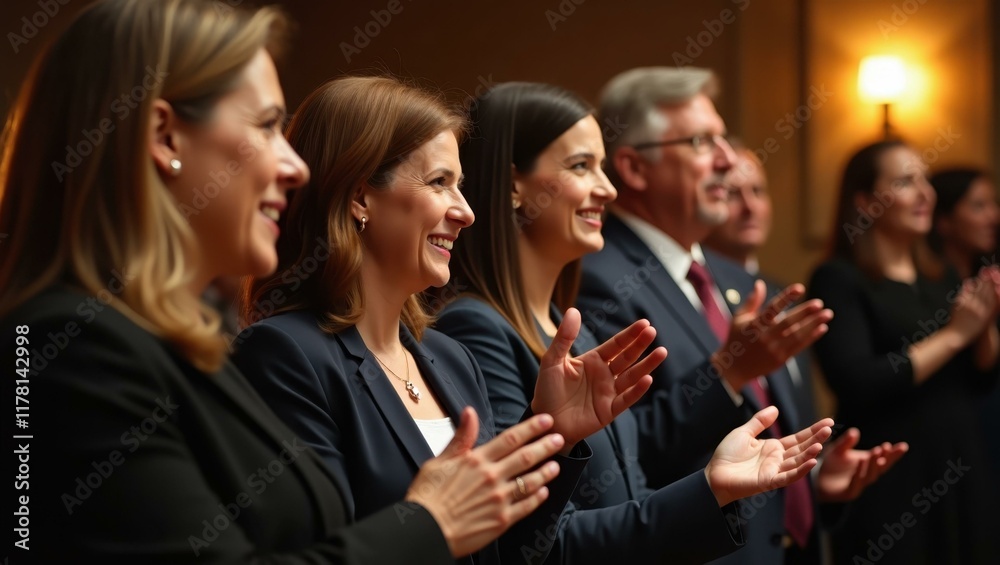 Participants expressing gratitude through heartfelt thank-yous as they prepare to leave , Professional stock photo, AI generated photograph Participants expressing gratitude through heartfelt thank-yous as they prepare to leave , Professional stock photo, AI generated photograph