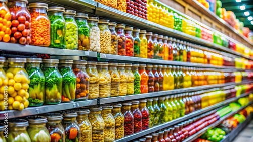 Wallpaper Mural Supermarket Shelves Abundant Packaged Goods Easy Shopping Aisles Grocery Store Product Display Torontodigital.ca