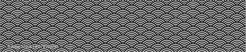 traditional japanese seamless wave background
