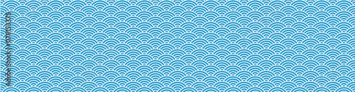 traditional japanese seamless wave background