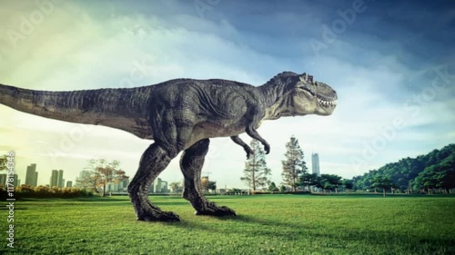 T-rex dinosaur 3D animation