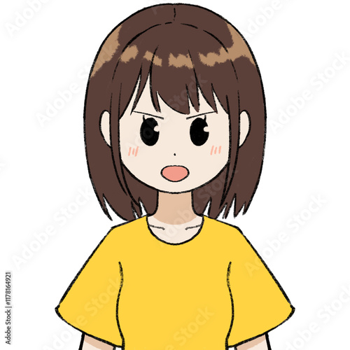 怒る