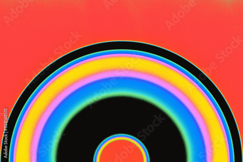 Rainbow Shaped Colorful Background photo