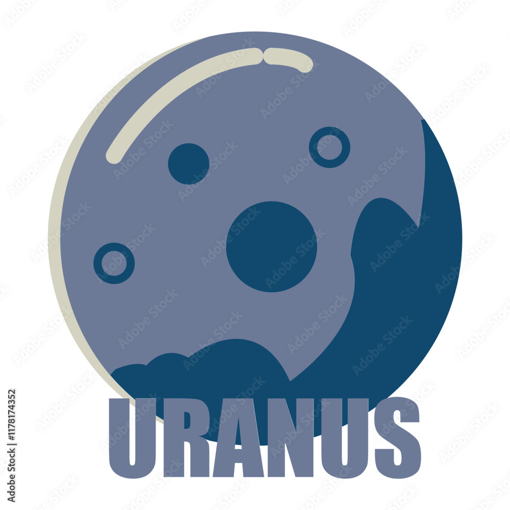 Fototapeta premium Planet uranus icon
