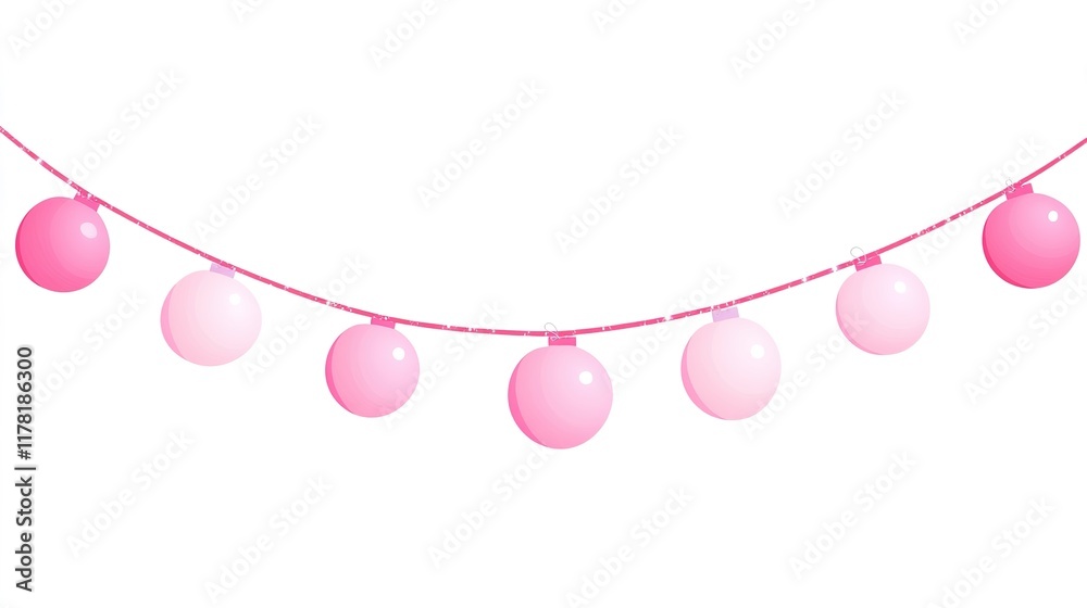 Charming Glittering Garlands Illustration with Sparkling Front Design, PNG Clipart Isolated on White Background. Cute Decorative Elements for Parties, Celebrations, and Crafting Projects. Charming Glittering Garlands Illustration with Sparkling Front Design, PNG Clipart Isolated on White Background. Cute Decorative Elements for Parties, Celebrations, and Crafting Projects.