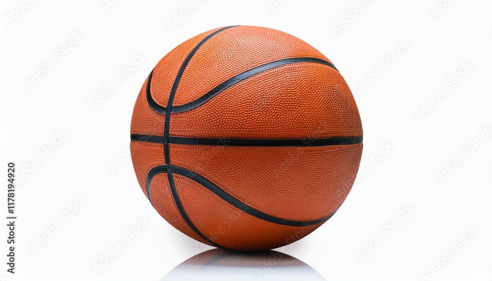 Basketball ball on white background for design and decoration Basketball ball on white background for design and decoration