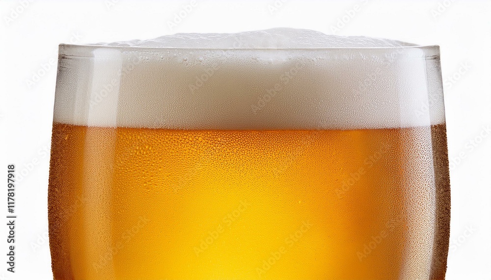Glass of light beer isolated on white background Glass of light beer isolated on white background