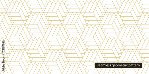 Seamless striped geometric ornamental pattern. Elegant outline creative luxury background. Monochrome linear texture. Endless unusual print