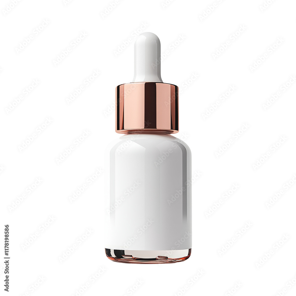 Elegant Dropper Bottle on Transparent Background Elegant Dropper Bottle on Transparent Background