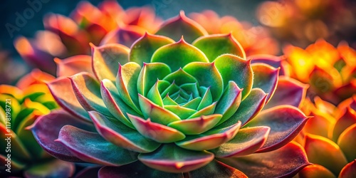 Wallpaper Mural Vibrant Succulent Still Life: Desert Botanicals Close Up Photography Torontodigital.ca