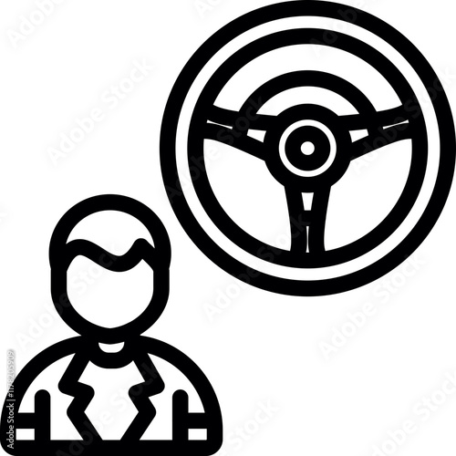 Learning Path (Driving Course) Icon