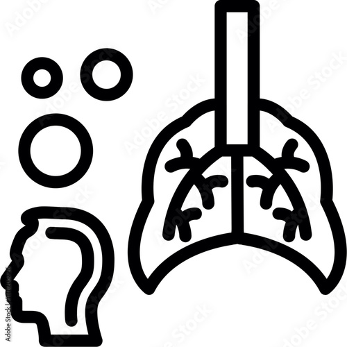 Breathing Exercise Symbol Icon