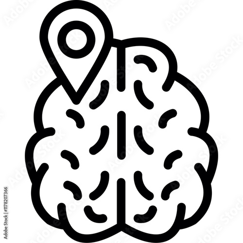 Brain Mapping Icon