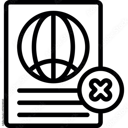 Visa Rejection Icon