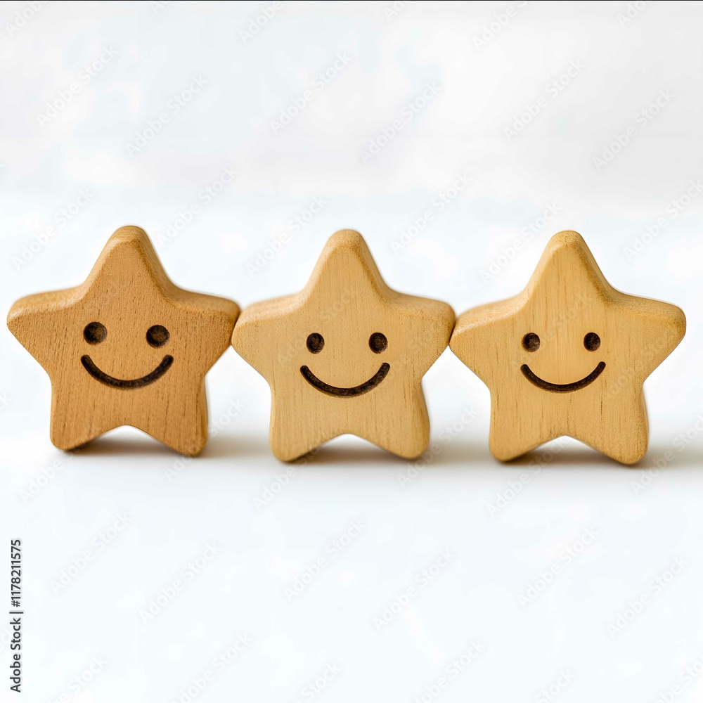 Obraz premium customer satisfaction on a white background