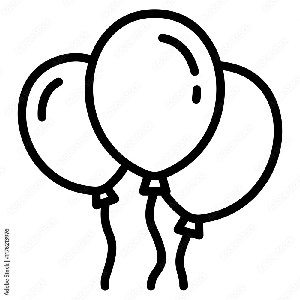 Balloon Icon Element For Design