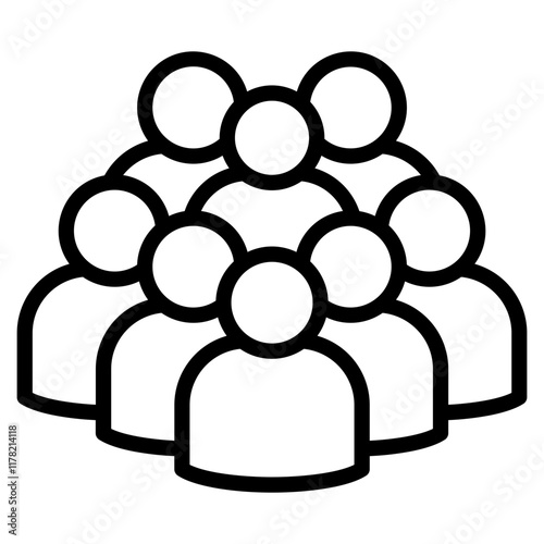 Audience Icon Element For Design