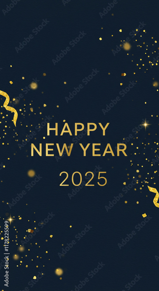 Fototapeta premium Happy new year 2025