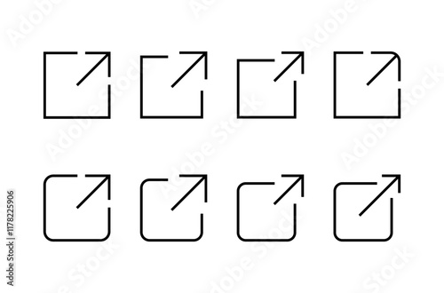 Link icon vector isolated on white background. Link vector icon. External link symbol vector icon. Hyperlink symbol