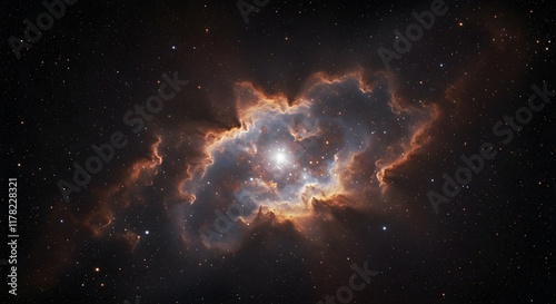 breathtaking view of deep space with nebulae, colors and dust, gase clouds, space wallpaper