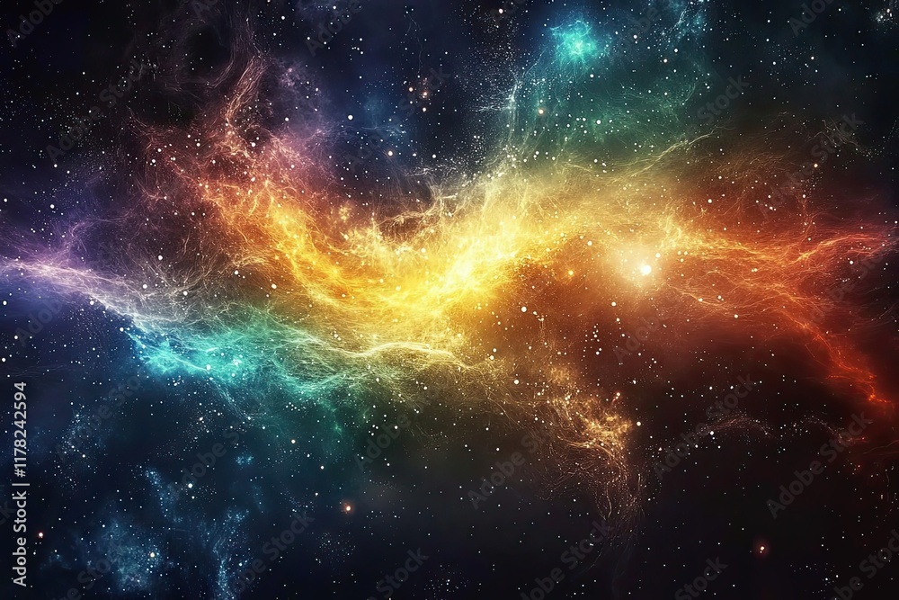 Celestial Nebula Cosmic Dust and Starscape Celestial Nebula Cosmic Dust and Starscape