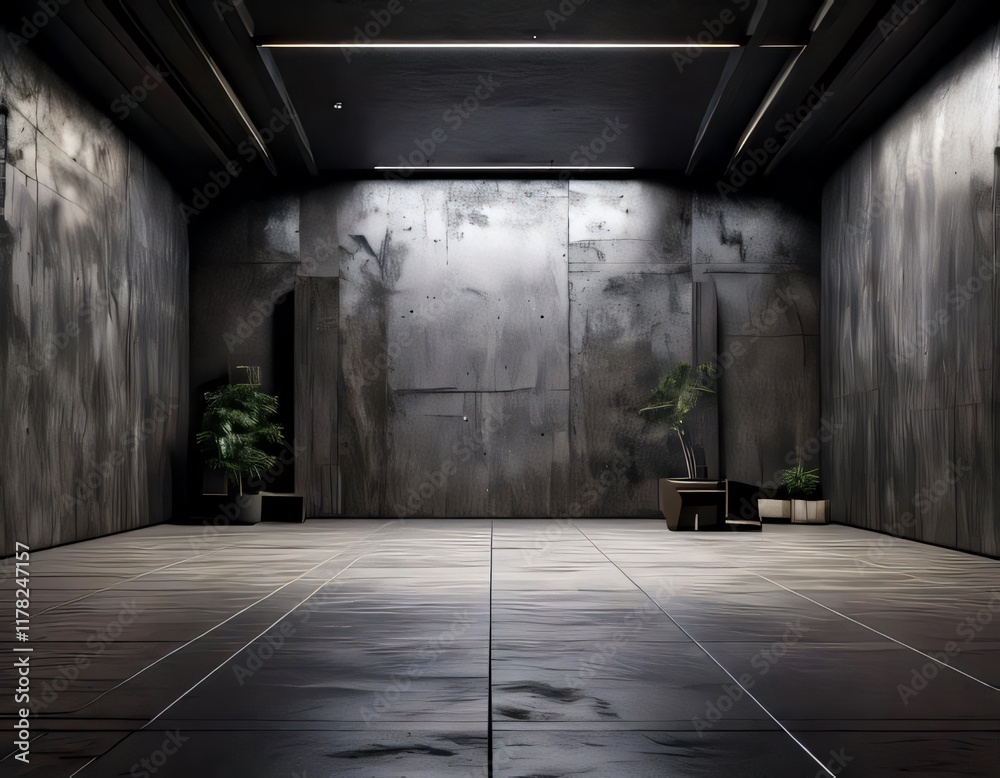 Fototapeta premium empty concrete room