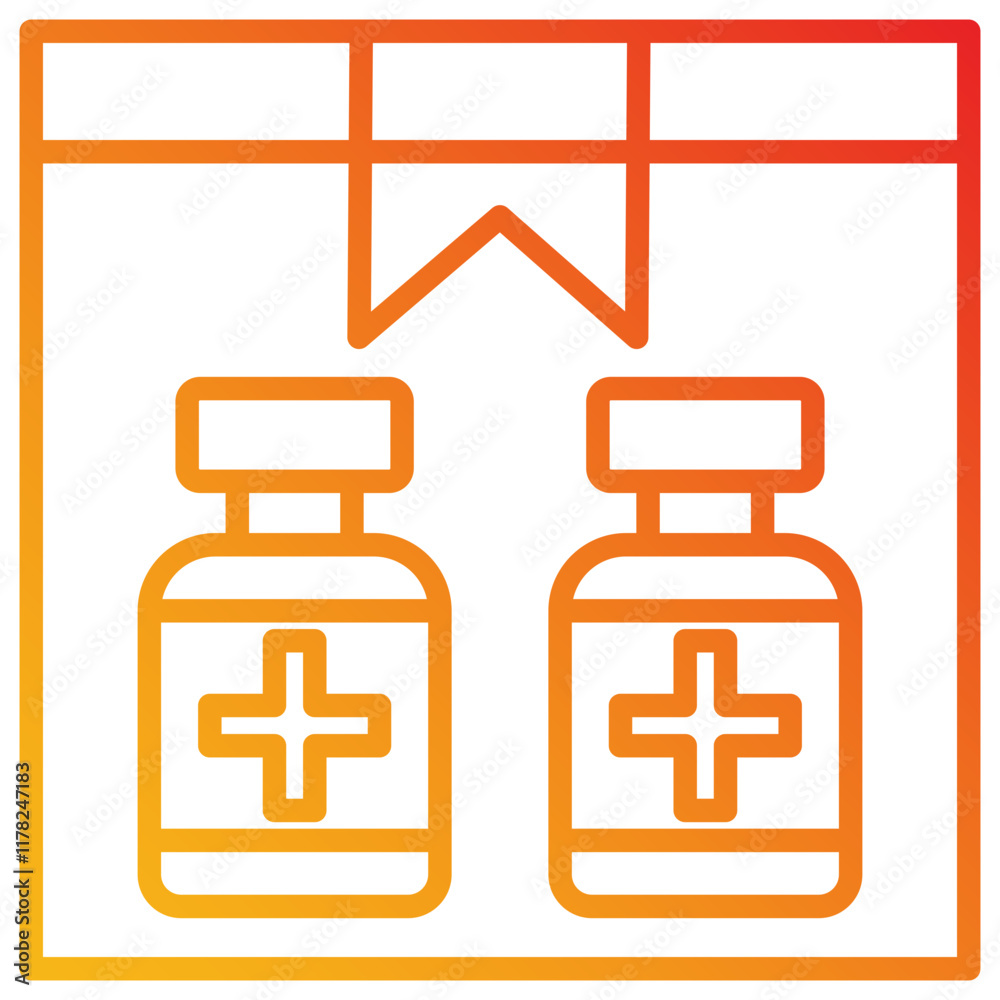 Fototapeta premium Vaccine Icon