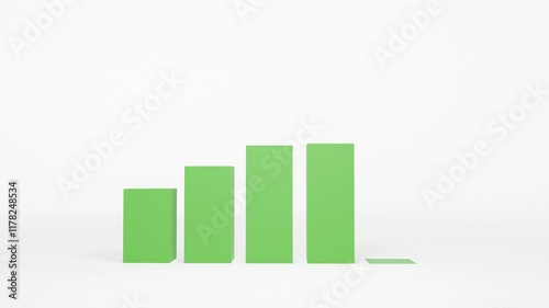 Business Growth Financial graph analysis. Business growth concept in graph chart showing marketing sales profit