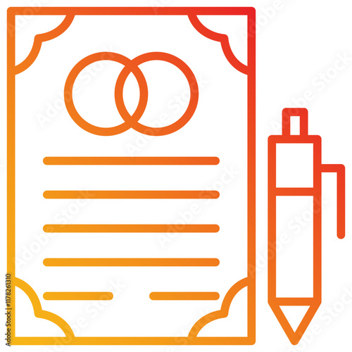 Wedding Contract Icon