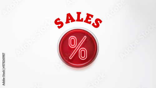 Luz de porcentaje para rebajas web logotipo para web campañas de marketing de rebajas