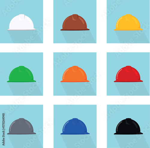 hard hat - 9 different colors