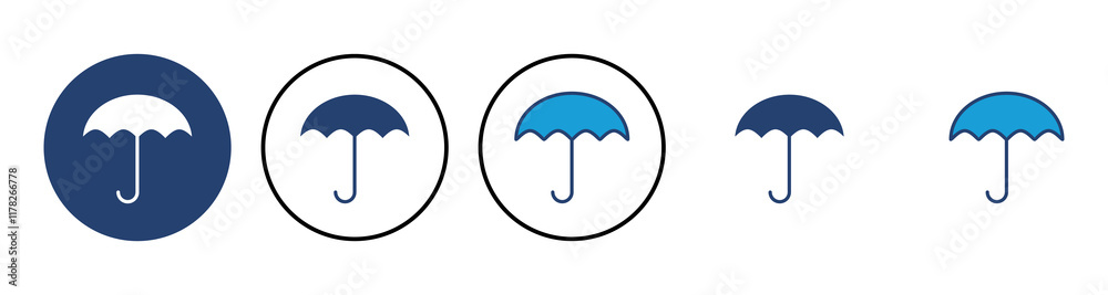 Umbrella icon vector. umbrella sign icon Umbrella icon vector. umbrella sign icon