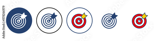 Target icon vector. goal icon vector. target marketing icon vector