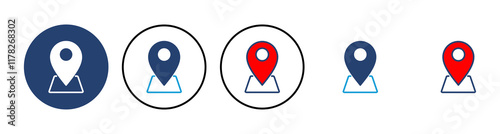Pin icon vector. Location icon vector. destination icon. map pin Free Download Pin icon vector. Location icon vector. destination icon. map pin - GFXLoad