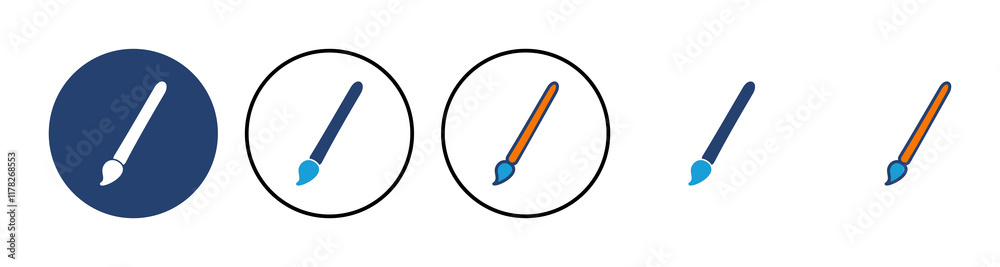 Paint icon vector. paint brush icon vector. paint roller icon vector Paint icon vector. paint brush icon vector. paint roller icon vector