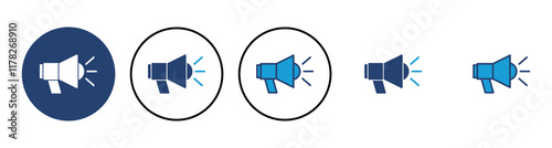 Megaphone icon vector. Loudspeaker icon vector.