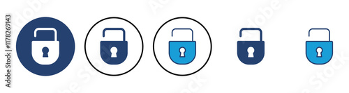 Lock icon vector. Padlock icon vector. Encryption icon. Security symbol